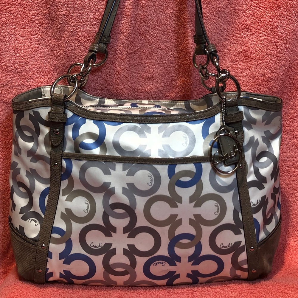 Coach Alexandra Chain Clover Link Tote